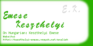 emese keszthelyi business card